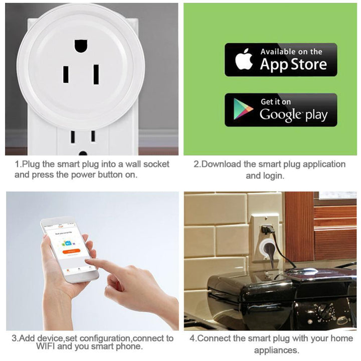 WiFi Smart Plug – Remote Control Adapter for Smart Home Devices