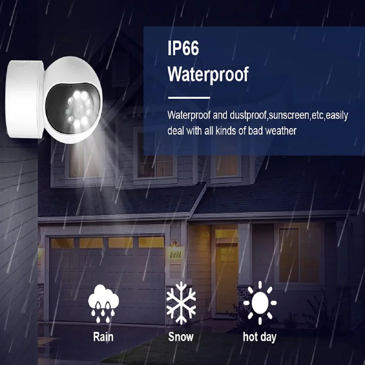 8MP Smart Home WiFi Surveillance Camera – PTZ Auto Tracking Baby Monitor with Night Vision